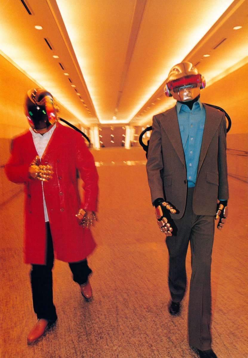 Daft_Wub's tweet image. Daft Punk photographed by Tetsuro Sato for Crossbeat magazine March, 2001