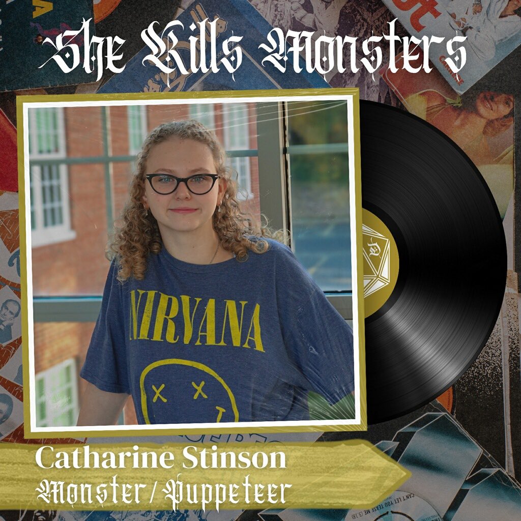 reddevildrama's tweet photo. Meet the cast of “She Kills Monsters”
KC McGrath, Catharine Stinson, and Evan Angradi will be playing the monsters/puppeteers! Posing threats wherever they go and wreaking havoc on the party, these 3 are definitely ones to watch. Come see them at the show this weekend! https://t.co/EBGnGQbVLG