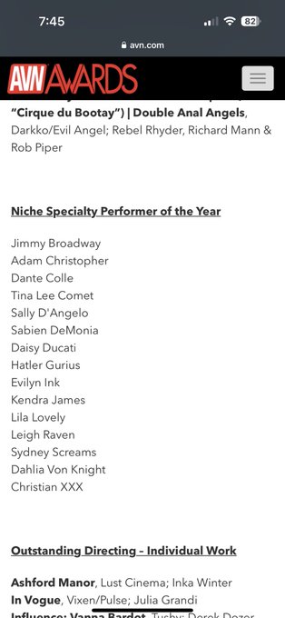 I AM SCREAMING OMG OMG OMG   Two @avnawards nominations 😭🥰😭 https://t.co/0SFH9G4SEj<a class="tags" target="_blank" title="On Twitter" href="/?out=eyJ0eXAiOiJKV1QiLCJhbGciOiJIUzUxMiJ9.eyJpYXQiOjE3MzA0MjA3OTUsImlzcyI6InR3cG9ybnN0YXJzLmNvbSIsIm5iZiI6MTczMDQyMDc5NSwiZXhwIjoxNzYxOTU2Nzk1LCJyZWRpcmVjdF91cmwiOiJodHRwczovL3R3aXR0ZXIuY29tL2F2bmF3YXJkcyJ9.RVZxht5vS0-d1K0s_JvaXQXswfRuxKia0eG-tjKdgTGjtlXb1j2j08dlBztBVJ59AKBV4qilB2Y663aYOSgiDw">@avnawards</a><a href="/tag/clip"class="tags"><span>#clip</span></a>