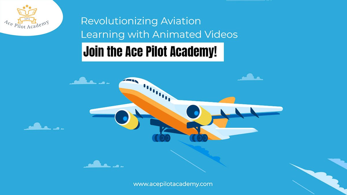 AcePilotAcademy's tweet image. Brighten your future of aviation #education with Ace Pilot Academy. We transform the way you learn complex aviation material with our cutting-edge animated videos based on trusted resources. Visit for more: acepilotacademy.com
.
.
#pilot #pilotacademy #animatedvideos #flying