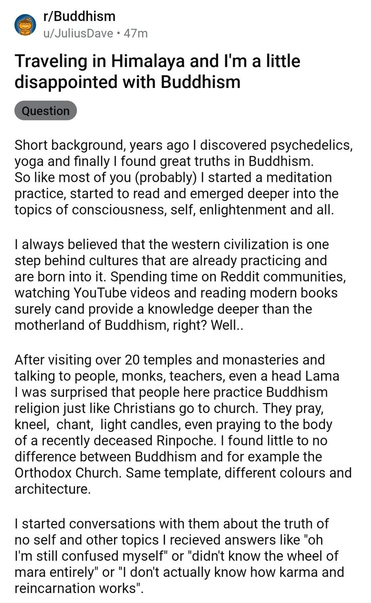 Always entertained by the shock of some western Buddhists when they encounter what Buddhism is in practice to thr great majority of its adherents