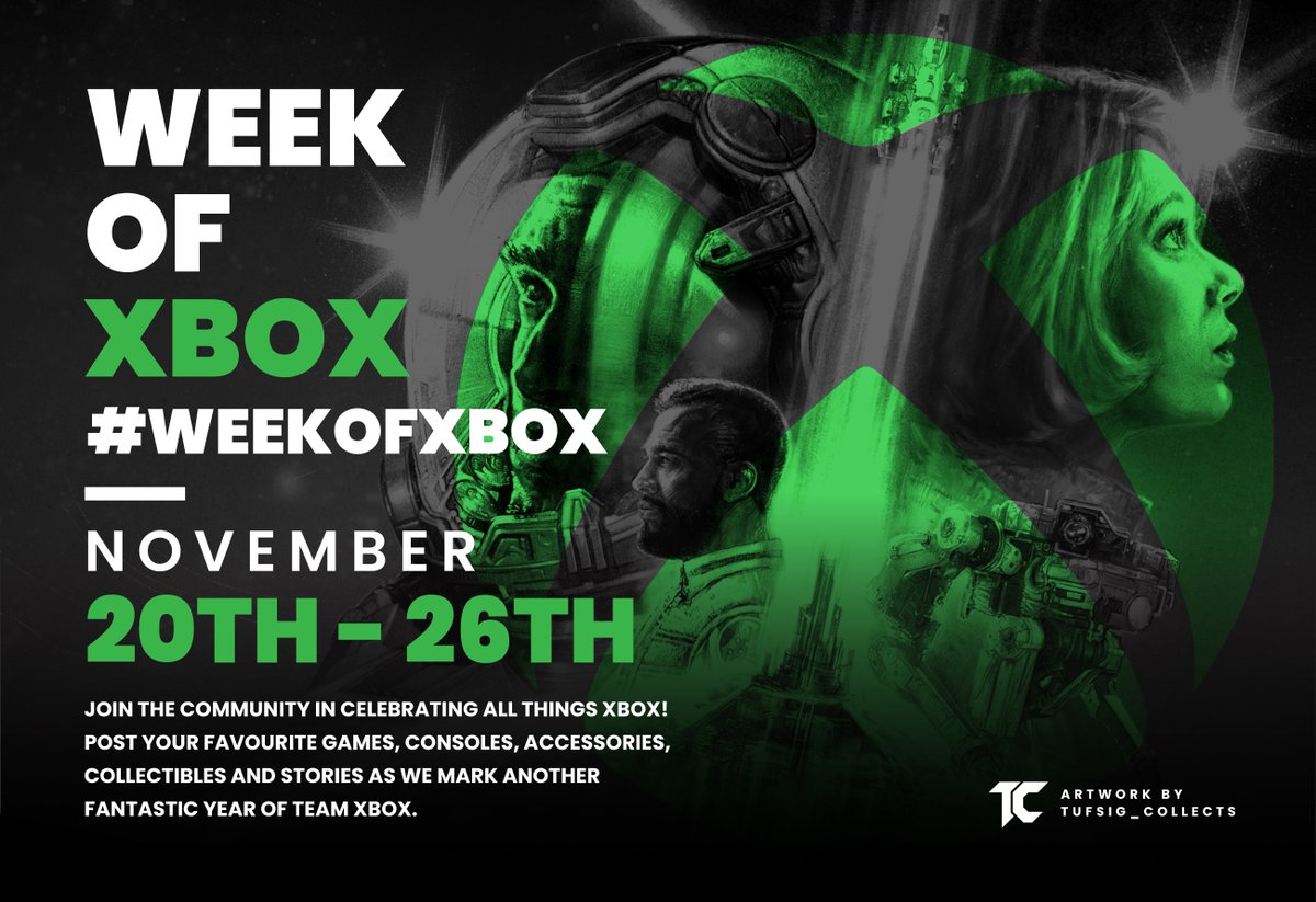 tufsig_collects's tweet photo. #weekofxbox is Coming!
Join the community in celebrating all things XBOX! Post your favourite games, consoles, accessories, collectibles and stories as we mark another fantastic year of team Xbox 💚
Get on it! Starting November 20th
@XboxANZ @Xbox @XboxAmbassadors #XboxShare https://t.co/gIAjtK1jpc