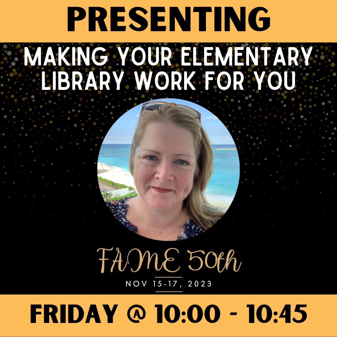 If you're heading to FAME, be sure to check out my Concurrent Session at 10:00 on Friday!