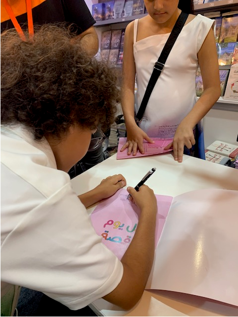 gems_khail's tweet photo. Faris in Year 7, along with other little writers, were in Sharjah International Book Fair last week to celebrate the publishing of their kids story book! Congratulations Faris on your first publishing story! 📚✨

#ouracademy #proudmoments #weksecondary #weksuccess @gems_me https://t.co/qBcvoABl8x