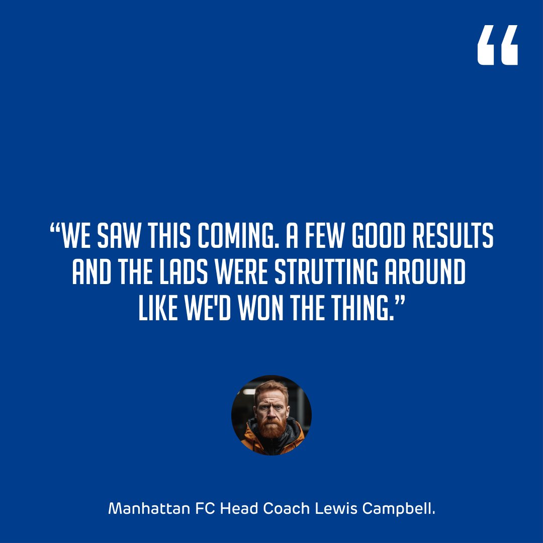 ManhattanNYFC's tweet photo. "The lads were strutting around like we'd won the thing" - Head Coach Lewis Campbell https://t.co/pHIKo9Bhe9