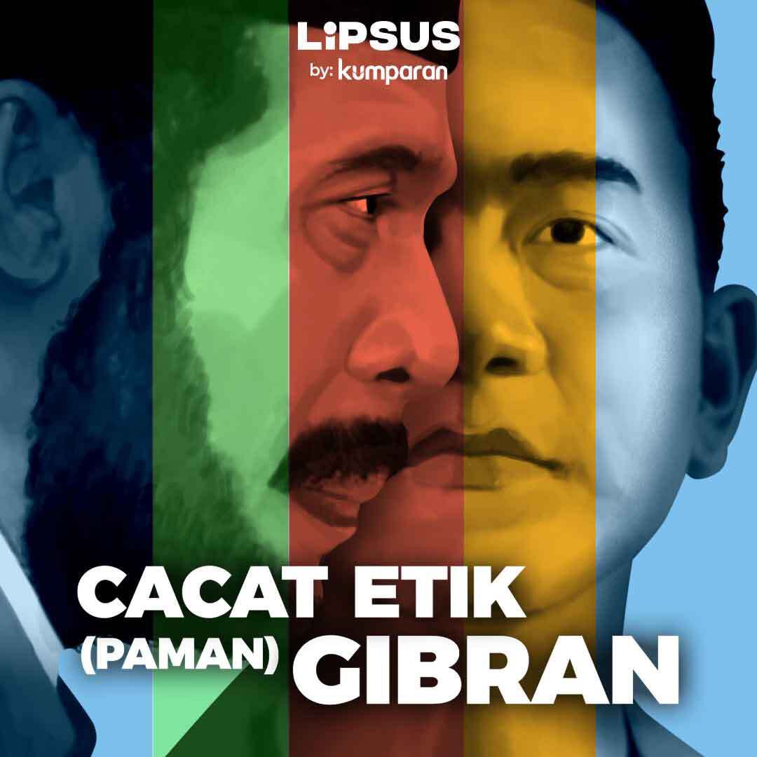 kumparan's tweet photo. Gibran menjadi cawapres akibat kongkalikong proses di MK, khususnya permainan dari sang paman yang melakukan pelanggaran etik berat. Itu berarti [dia maju berdasar] keputusan yang legitimasinya diragukan. Ada proses hukum yang tidak benar pada putusan MK yang memberi karpet merah kepada Gibran,” ujar Prof. Dr. Ikrar Nusa Bhakti, Ph.D, Tenaga Profesional Bidang Politik Lemhannas RI.

Paman Gibran Rakabuming, Anwar Usman, kini telah dicopot dari jabatannya selaku Ketua Mahkamah Kostitusi. Majelis Kehormatan MK menyatakan, Anwar tak hanya menabrak satu atau dua kode etik, melainkan lima sekaligus! Dari prinsip ketakberpihakan, integritas, sampai independensi, semua dilindasi.

Menurut MKMK, Anwar Usman melanggar prinsip independensi dengan membuka ruang interveksi dari pihak luar. Sejumlah sumber bahkan menyebut, ada pertemuan diam-diam antara beberapa hakim konstitusi dengan petinggi partai yang berkepentingan meloloskan Gibran sebagai cawapres Prabowo. Benarkah demikian?

Selengkapnya dalam liputan khusus “Menabrak Etik demi Gibran” di kumparan.

📸: Dok. kumparan/Adi Wicaksono Prabowo.

#kumparanplus #lipsus #tabraketikdemigibran #timlipsus #igp  #lipsuskumparan #gibranrakabumingraka #pilpres2024 #pemilu2024 #kumparan