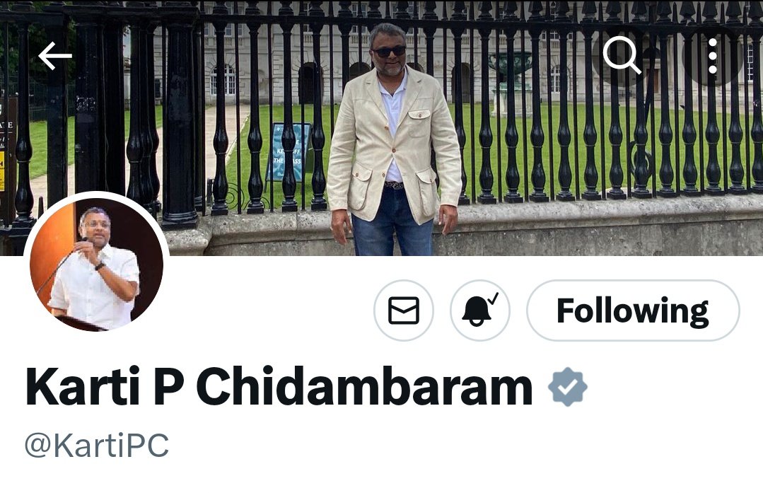 PhoenixJaiSeela's tweet photo. Congratulations Sir @KartiPC 💐
#TwitterX #GreyTick ☑️ https://t.co/a0owOo3lmD