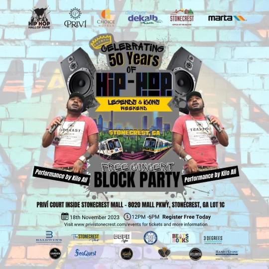 JazzminCobble's tweet photo. Did someone say “Meet Me in Stonecrest?” Don’t meet there, beat me there! Who’s ready for a weekend of Hip Hop Celebrations? 🙋🏽‍♀️🙋🏽‍♀️ https://t.co/2BbLCegHjc