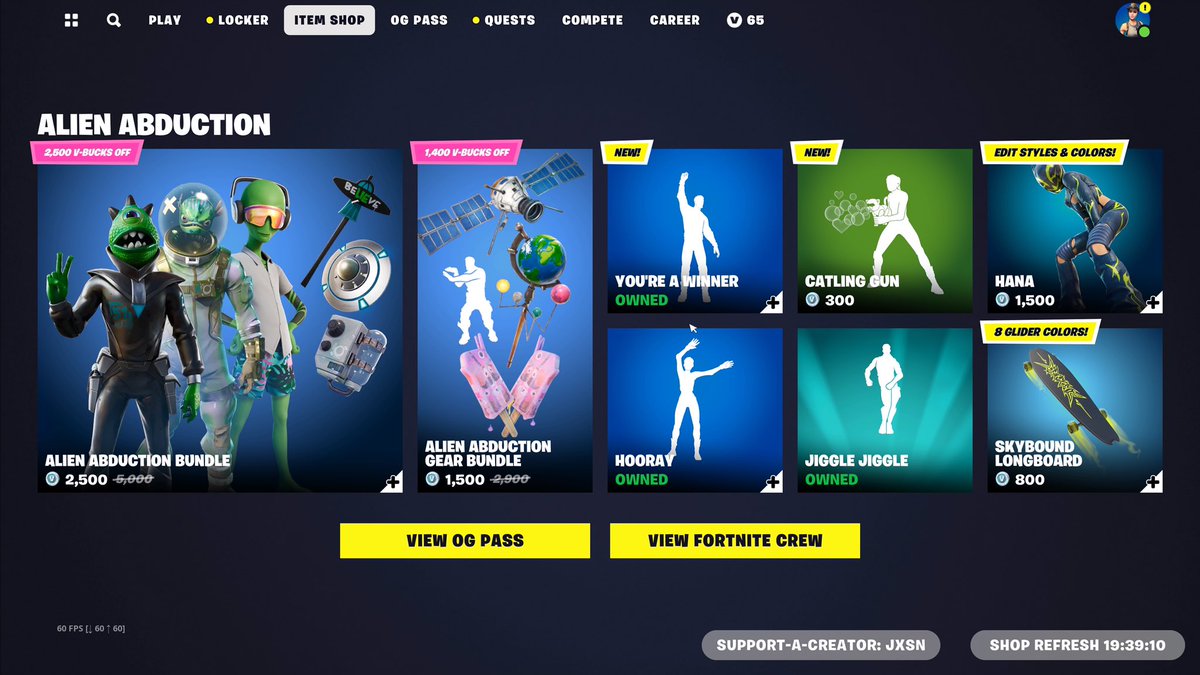 Bought the newest two icon emotes with code ‘Jxsn’ <a href="/JxsnAU/">Jxsn</a>