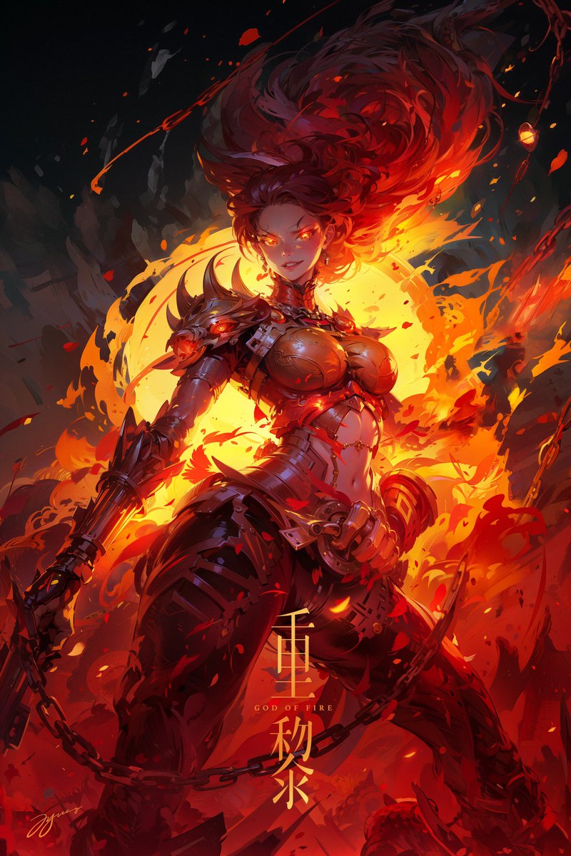 dynamicwangs's tweet photo. 五行|火之重黎
半年没开新坑了,这次把五行画了吧
#dynamicwang #illustration #illustrationAI https://t.co/qDhF1xSG1k