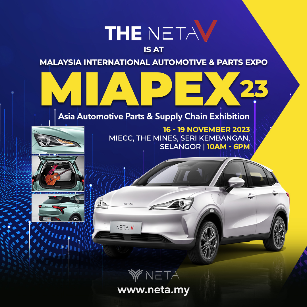 neta_malaysia's tweet image. Mark your calendars!​
​
Join us at MIECC The Mines this 16-19 Nov for the Malaysia International Automotive &amp;amp; Parts Expo, where you will get a chance to check out the NETA V in the flesh.​
​
See you there!​

#Neta #NetaV #NetaAuto #NetaMalaysia #NetaAutoMalaysia
