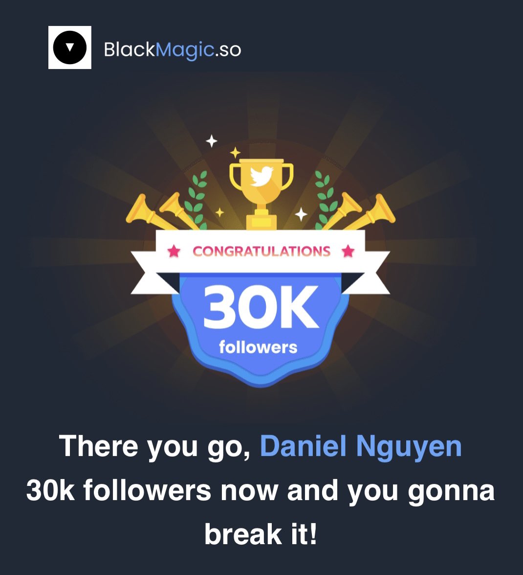 Vanity metric but I’ve reached 30K followers 🥳 Thank you all for your supports 🙏 I still remember the first few months tweeting into the void 😅 If you’re feeling the same, be patient. Keep tweeting. You will find your own voice soon 👊