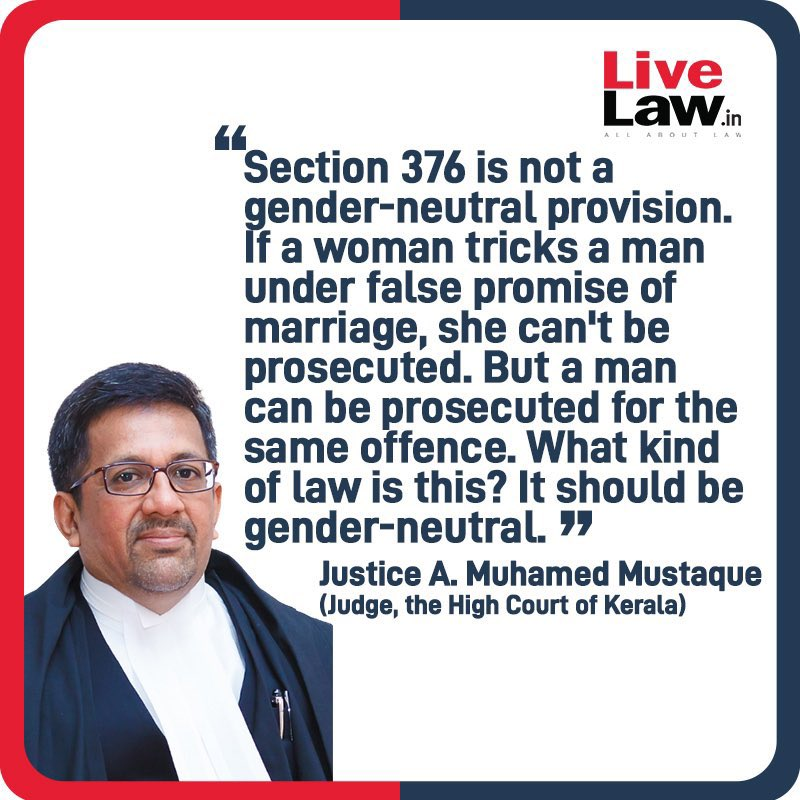 We live in a country where the #judiciary is promoting #genderbiased laws in the name of #equality.