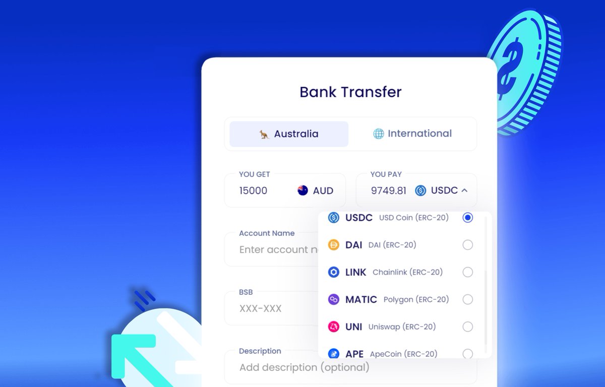 🔥In addition to $ETH, $BTC, $USDT, $USDC and $DAI — RelayPay now also supports #Chainlink, #Polygon, #Uniswap and #ApeCoin ERC-20 tokens. 

This expanded #cryptocurrency support is now live across #BillPayments, #BankTransfer and #BusinessPayments pages. What should we add next