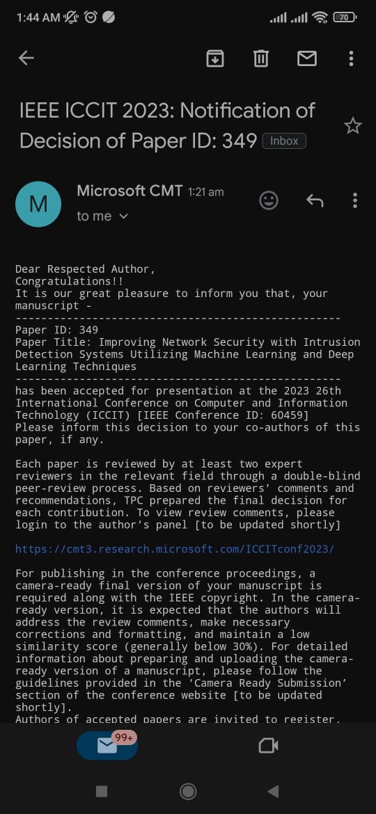 f277r's tweet photo. Alhamdulillah, My two conference paper has been accepted at the International Conference on Computer and Information Technology (ICCIT) https://t.co/apJ3jXcssC