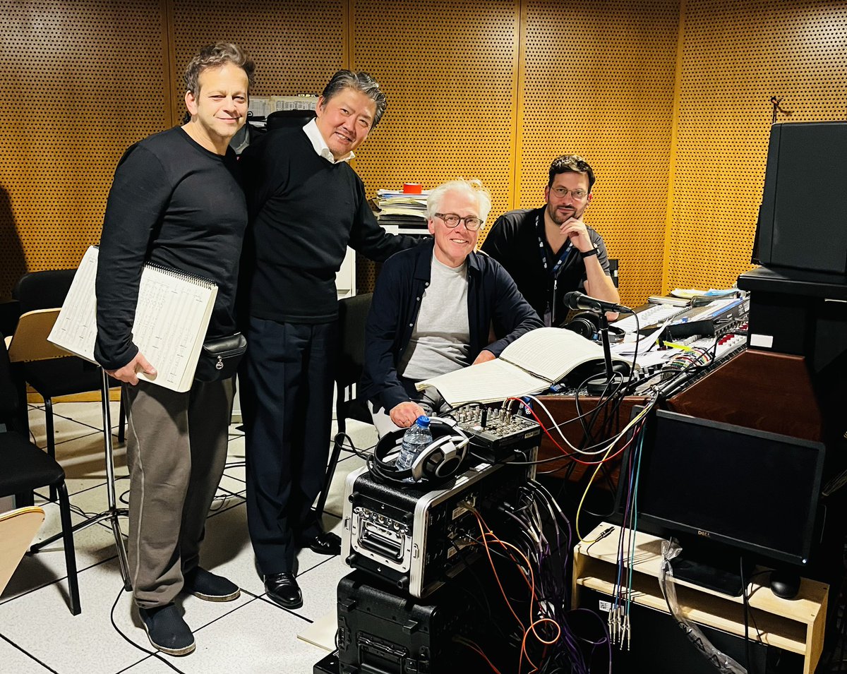 MaestroLongYu's tweet photo. More photos from our latest rehearsals and recording for Émigré. We’re so looking forward to presenting this important oratorio to audiences for the first time on Friday in Shanghai. @ShanghaiSO @Aaron_Zigman @nyphil @DGclassics #Emigre https://t.co/GEZIMF6Crt