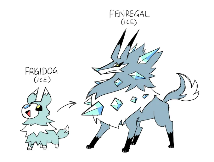 final fantasy fakedex inclusion! a wolf based on a fenrir!