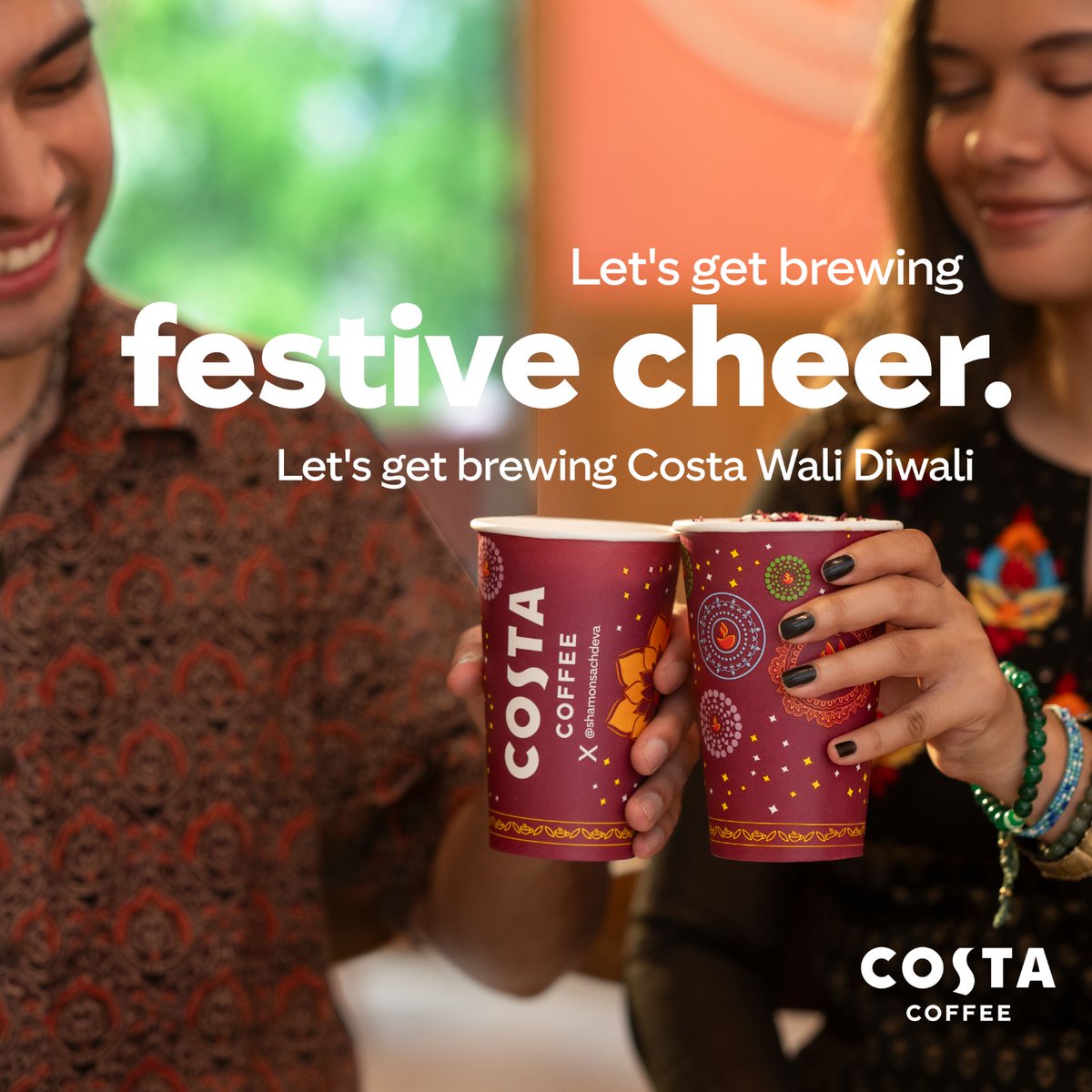 Say cheers to brewing new traditions this Diwali! 😍✨

Limited time Blisstachio Rose drinks by @Shivesh17 X @CostaCoffeeIndia

#SipTheMithai #LetsGetBrewing #NewTraditions #Diwali #Dussehra #Coffee #YouXCostaCoffee #ShiveshXCostaCoffee #NewDrinkAlert #CostaCoffeeIndia