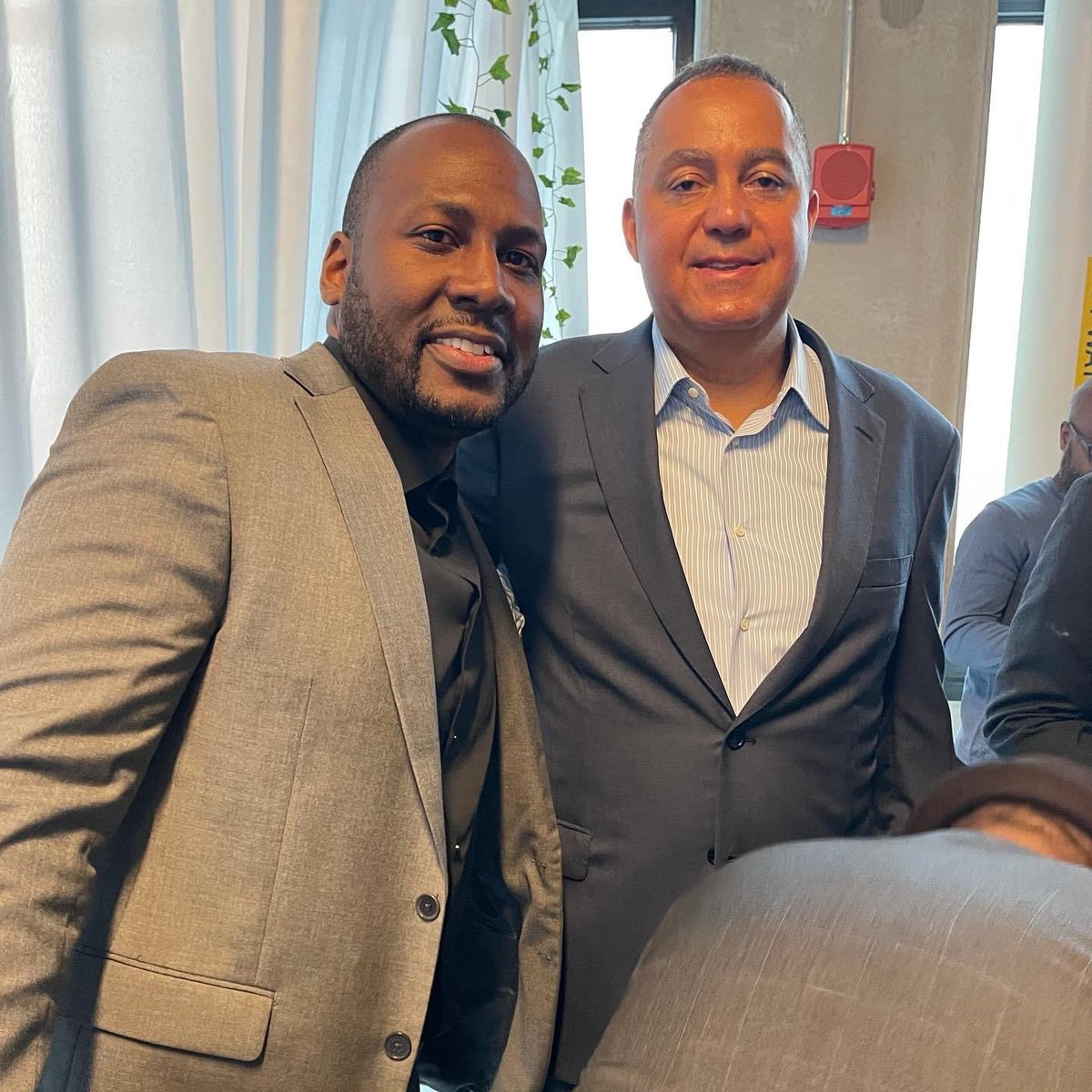 AkiAshe's tweet photo. Aki Ashe and Author and Real Estate Developer Don Peebles. Don has an amazing an inspiring story of starting off with nothing and creating a real estate empire! Aki Ashe Supports the Affirmative Tower Manhattan. @affirmationtower https://t.co/jgYBR0x9IK