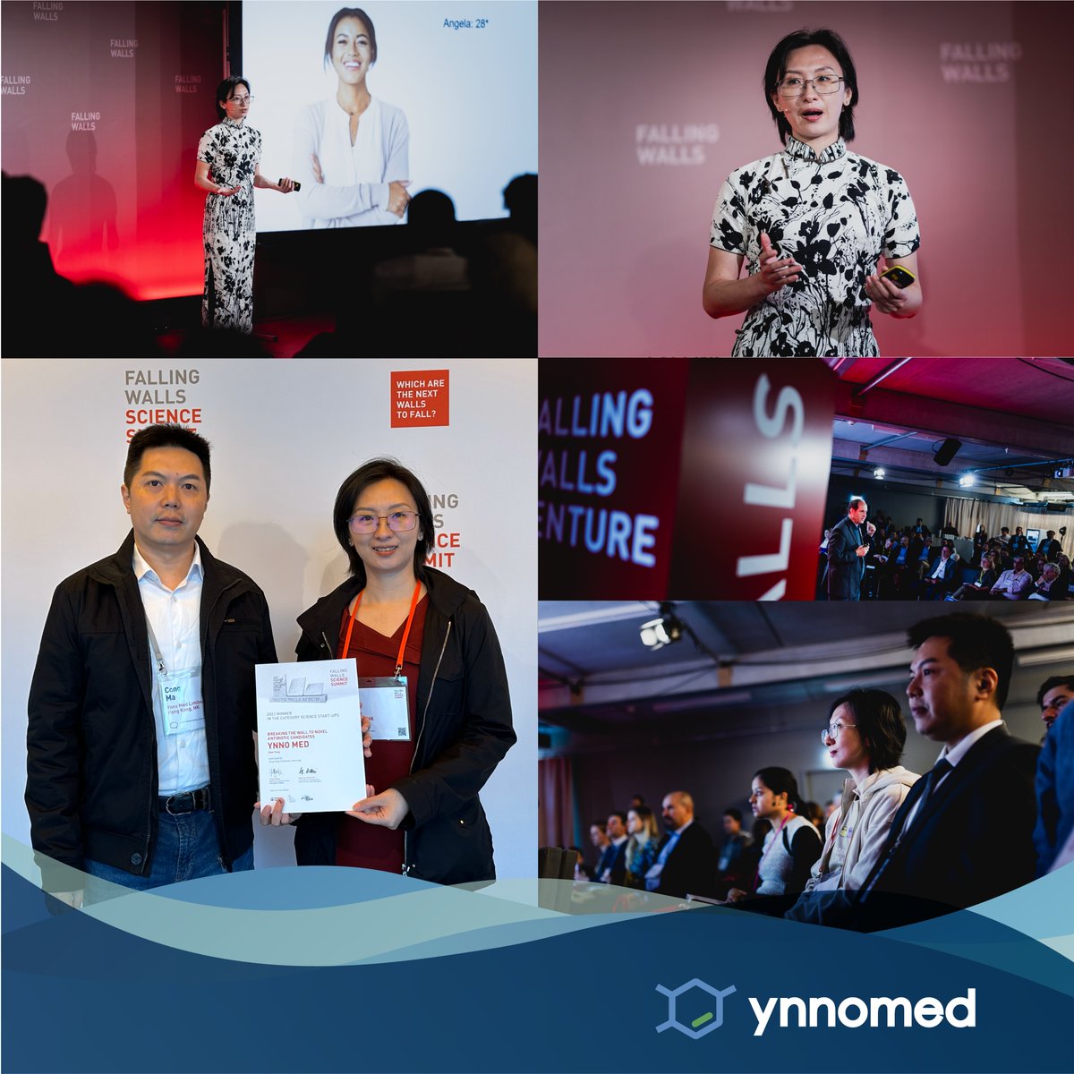 YnnoMed's tweet photo. Our co-founders Prof Xiao Yang &amp; Prof @CongPoly  have successfully wrapped up their time at #FallingWalls #ScienceSummit where they met fellow #FallingWallsVenture entrepreneurs &amp; innovators. We thank the organisers again for making everything happen! (©@Falling_Walls Foundation) https://t.co/iupdhnLn7j