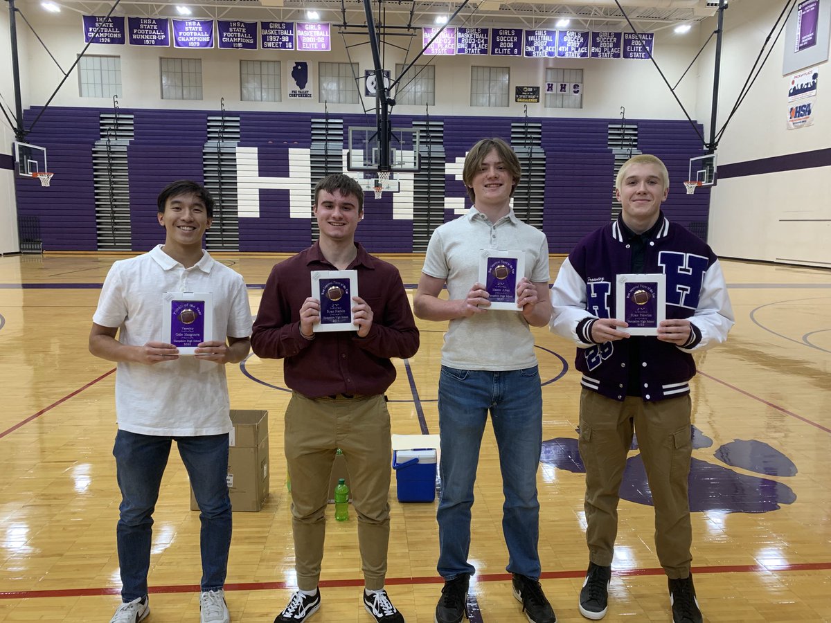 Hampshire football award winners. Congratulations!!