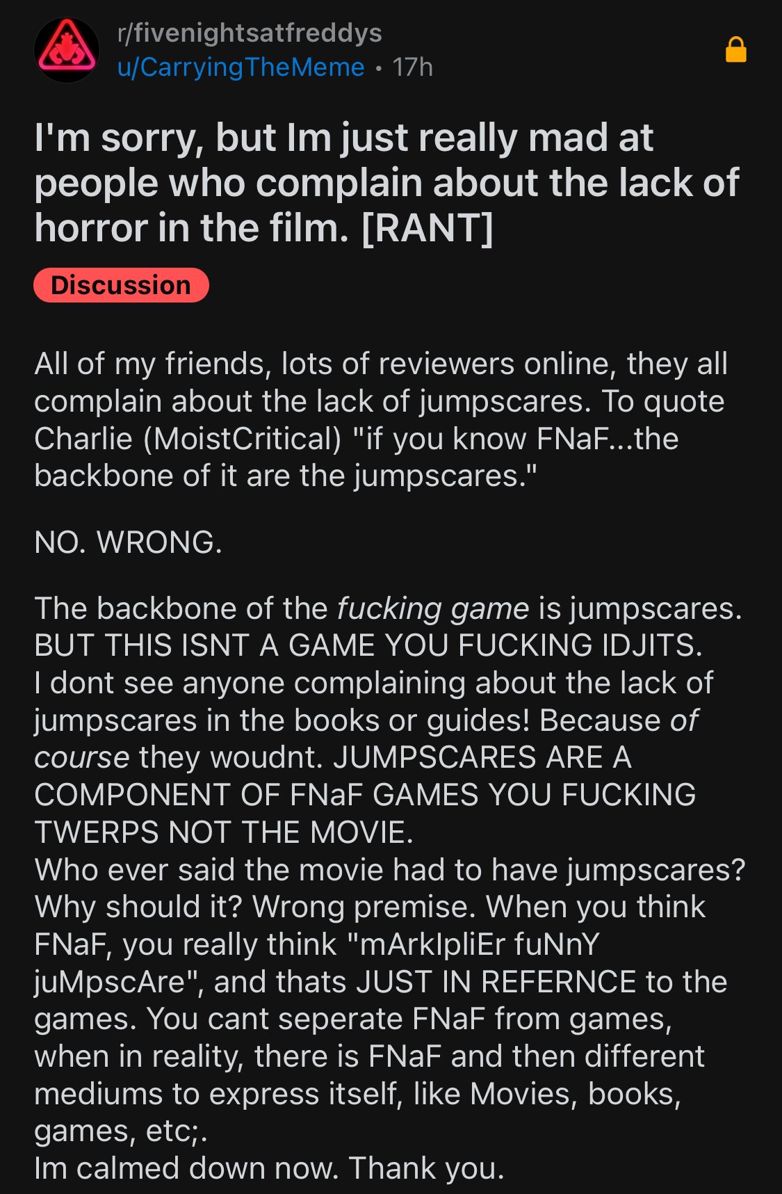 The FNaF fandom on the . : r/fivenightsatfreddys