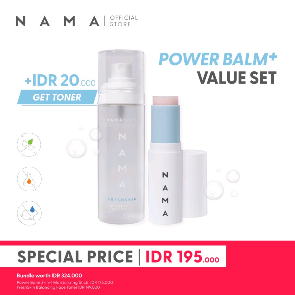 Cek NAMA Powerbalm+ | Get Face Toner dengan harga Rp195.000. Dapatkan di Shopee sekarang! shope.ee/99xzAMMr8D?sha…