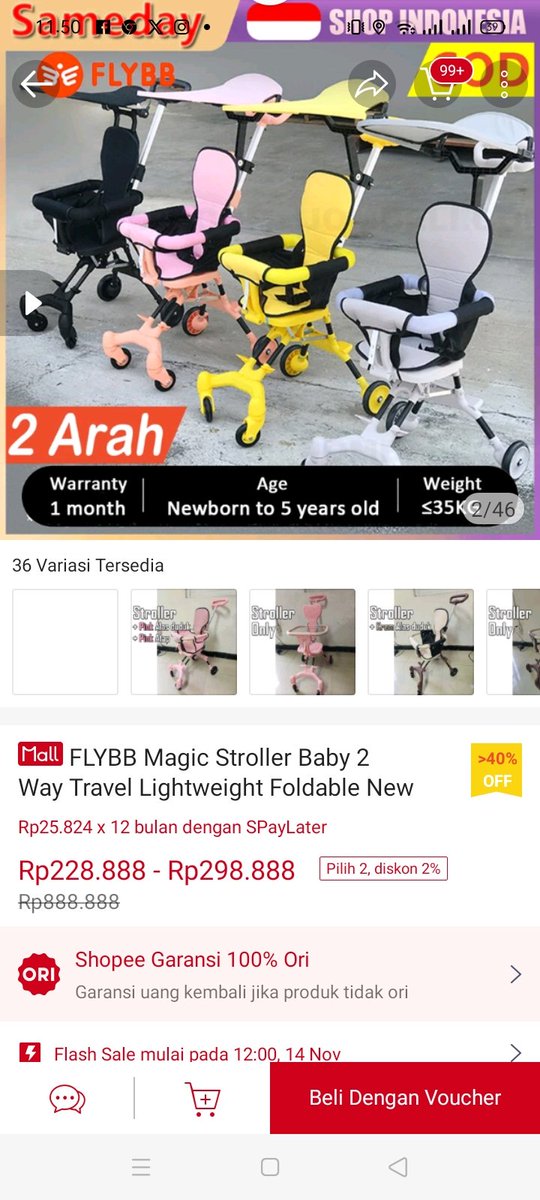 MAU digedor stoller baby min pliiissss buat anakku 🙏