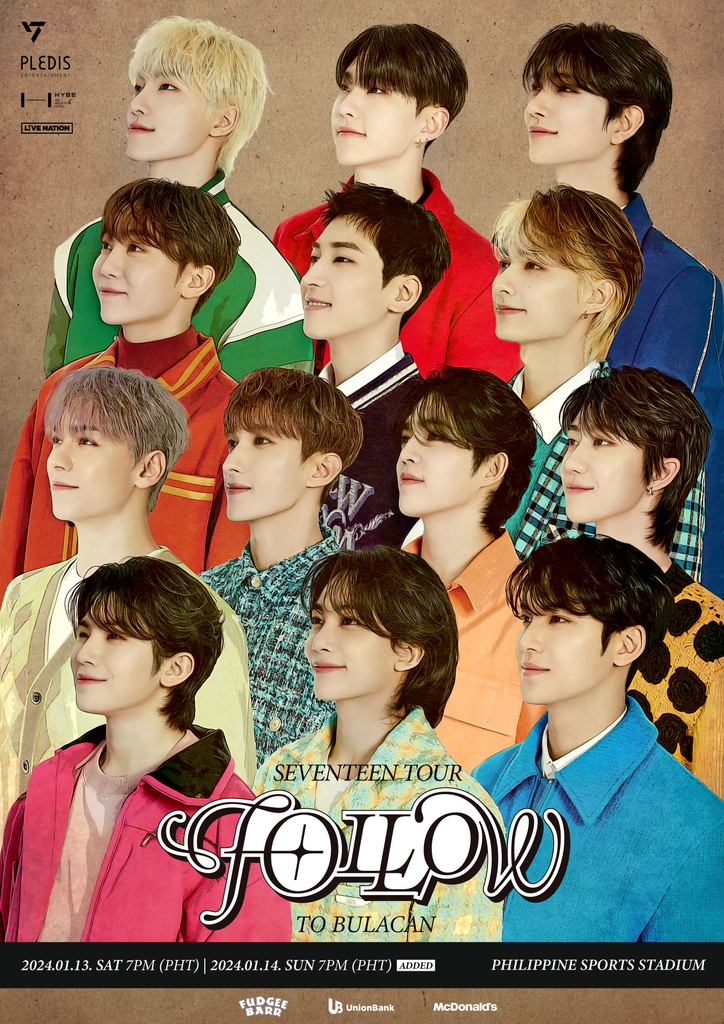 Good news, CARAT! 🤍

Due to high demand, Day 2 has been added for SEVENTEEN TOUR ‘FOLLOW’ TO BULACAN! Tickets go on sale starting on Thursday, November 16, 12PM via SM Tickets Online at smtickets.com and SM Tickets outlets. 

More info at livenation.ph.