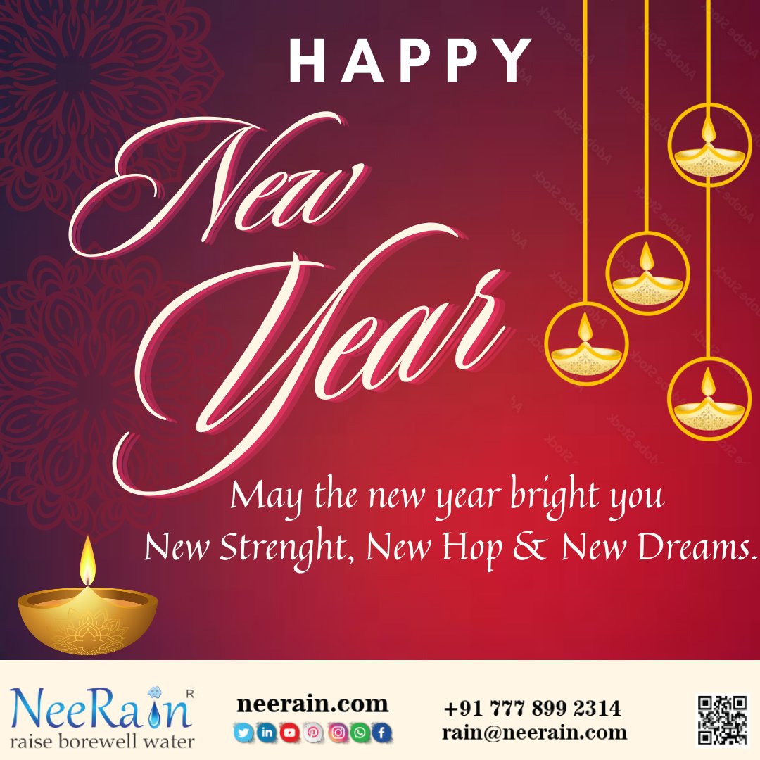 May the new year bright you 
New Strenght, New Hop & New Dreams.
Happy new year 
#rooftop rainwaterfilter #rainwaterfilter #neerain #janShakti4JalShakti #borewell #waterconservation #watersecurity #rainwaterharvesting #plumbing  #borewellrecharge #rechargerain #happynewyear #mep