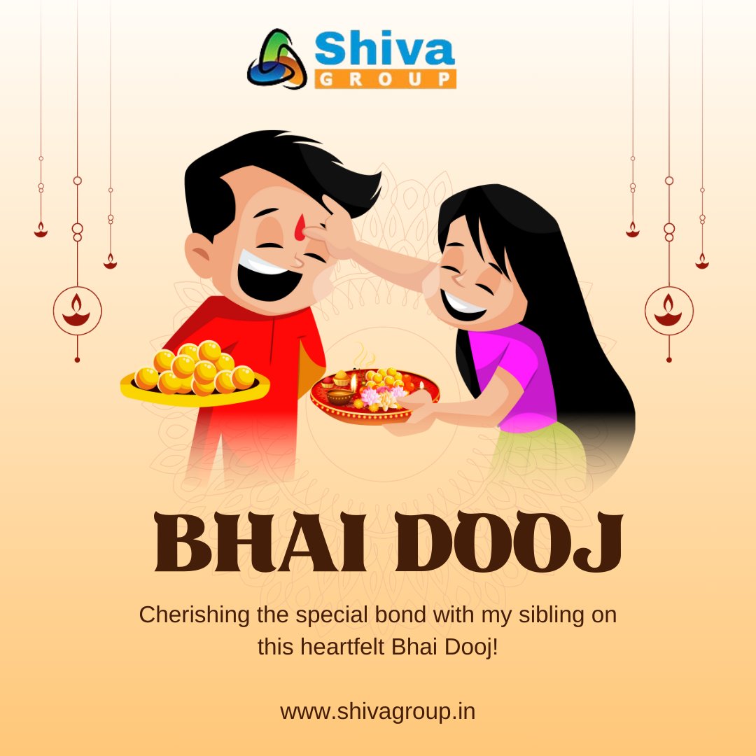 Shiva Group extends heartfelt wishes on Bhai Dooj – Celebrating the bond that transcends time, a brotherhood blessed by Shiva's grace. Happy Bhai Dooj to one and all!
.
.
.
.
.
.
.
#Happy #BhaiDooj #Festive #Festival #Celebration #ShivaGroup