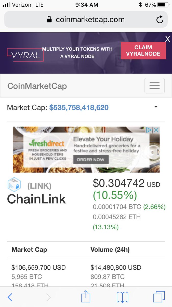 GregAccetta's tweet image. With the recent $LINK serge I can’t help but feel nostalgic about when I was so excited it pumped to .30 cents back in the day that I screenshot it. 😂
Who else has been a $LINK marine since day one?