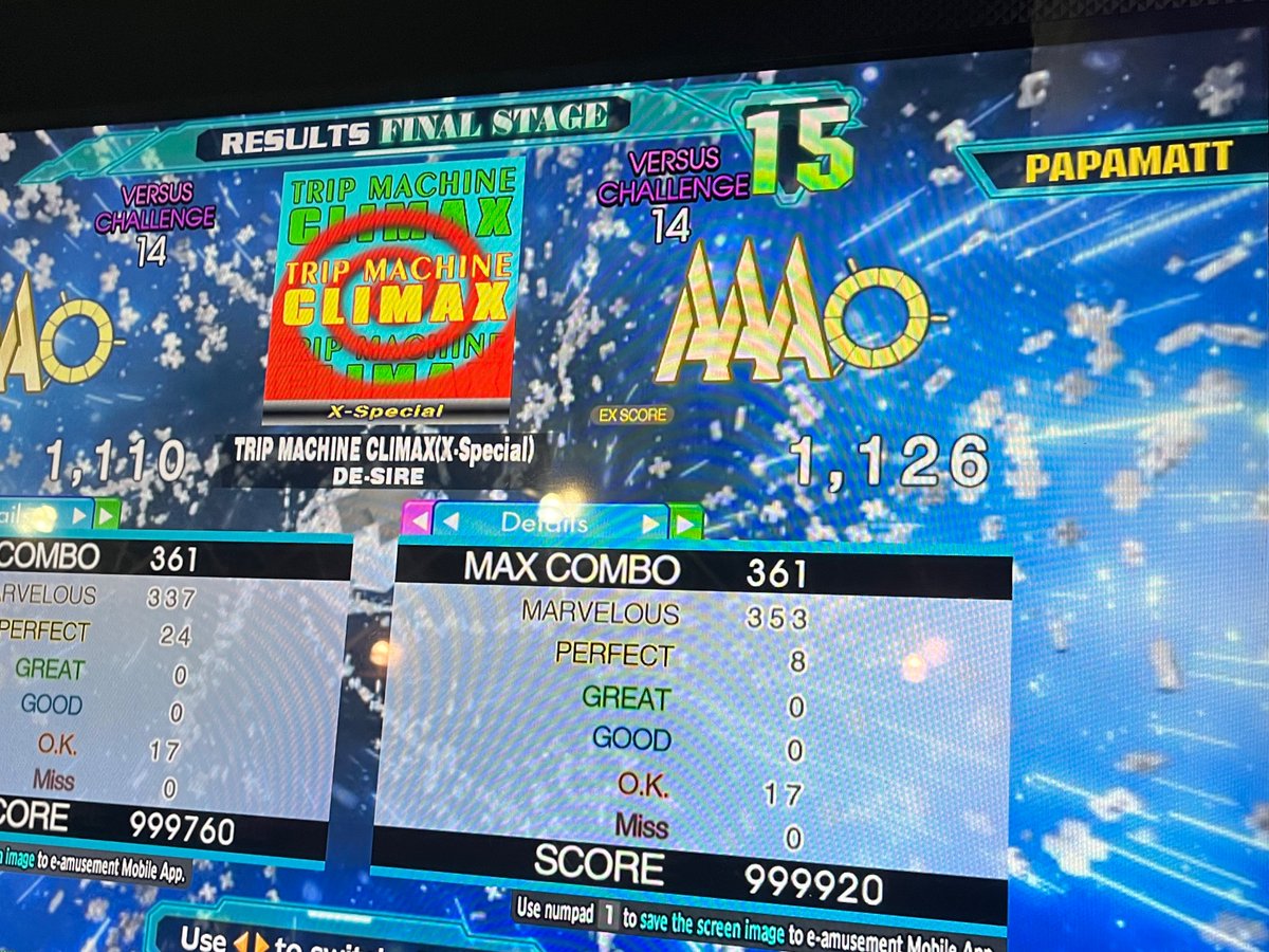 Let us not forget this spicy ass score I had at BITE this year. This is probably the best score I’ve had on an actual machine all year. Otherwise I’m 🚮 🗑️, lol 😝 🤣 

#DDR #fitness #Spicy #Dance #oldman