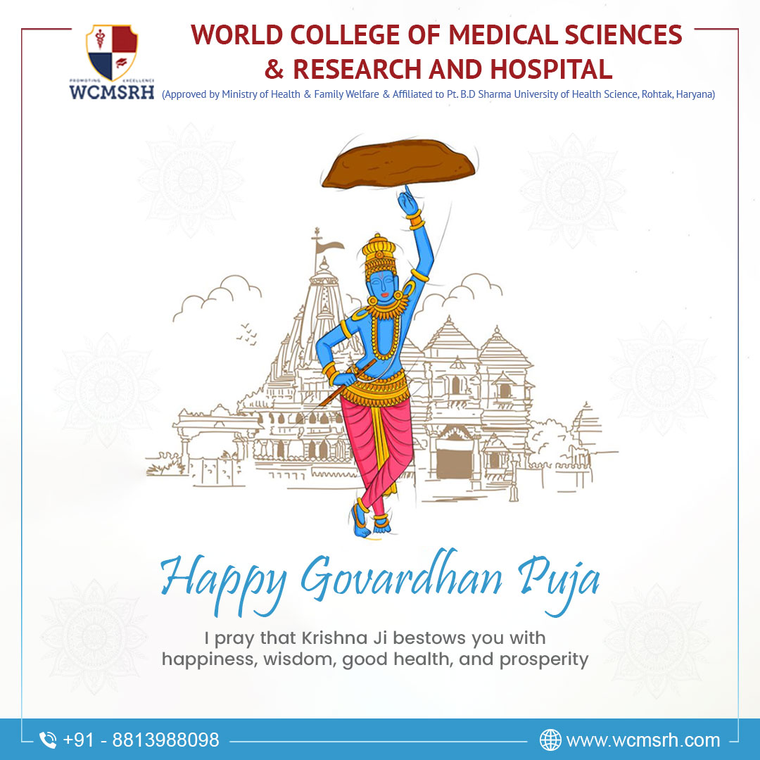 wcmsrh's tweet photo. May the love of Lord Krishna guide you on the path of righteousness and fill your heart with love and compassion.
Happy Govardhan Puja!
.
.
#WCMSRH #WCMSRHJHAJJAR #Dhanteras #dhanteras2023 #dhanterascelebration #AuspiciousOccasion #knowledge #sharing #events #professional https://t.co/x0Itk339yB
