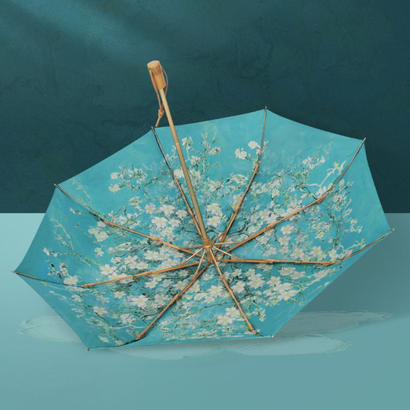 remulia97571's tweet photo. 『花咲くアーモンドの木の枝』折り畳み傘

https://t.co/bvJuFcFtMu

ゴッホの『花咲くアーモンドの木の枝』を描いた折り畳み傘。 爽やかな青空を背景に、優美なアーモンドの花が咲き誇る様子を捉えています。 鮮やかな色彩は生命力と希望に満ちた美しい風景を描き出し、心を癒す力を秘めています。 https://t.co/uMyy1L09FO
