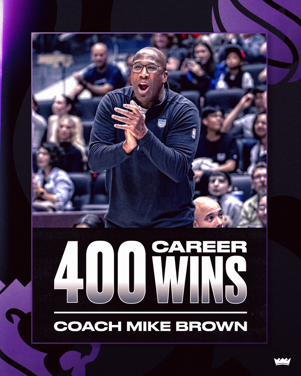 That's win number 4️⃣0️⃣0️⃣ for Coach Brown 👏