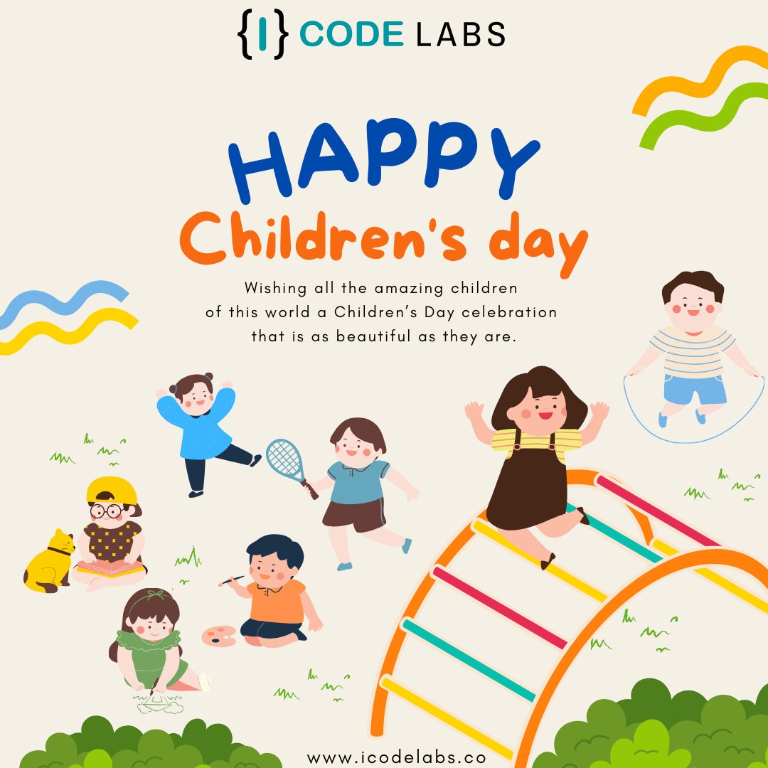 icode_labs's tweet image. Happy Children&apos;s Day!

Today, we #celebrate the boundless joy, curiosity, and laughter that light up our #world—the incredible spirit of every #child. 🧒

Wishing all the little ones a day filled with laughter, #love, and endless #adventures!

#HappyChildrensDay #ChildhoodJoy