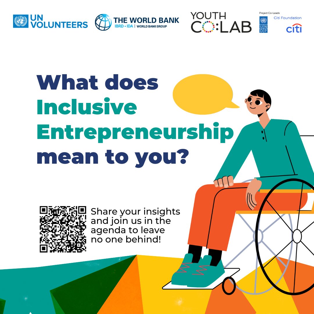 What does inclusive entrepreneurship mean to you?
📣Share your insights to the study on Inclusive Youth Entrepreneurship in Asia-Pacific if you are:
🌟 Aged 18-35 years from 🇧🇩 🇨🇳 🇵🇭 🇹🇭 🇻🇳
🤝serving/intending to serve underserved communities
🔗surveymonkey.com/r/yclie