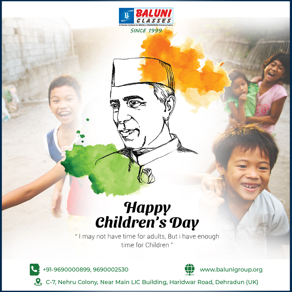 BaluniGroup's tweet photo. Happy Children's Day 2023

बलूनी है तो मुमकिन है - BestCoaching Centre in Dehradun.

📷 Hurry up and enroll now!
Website: https://t.co/hP7RD32OVC
Contact No: +91-9690000899,
+91-9690002530, +91-8954303555
#ChildrensDay #childrensday #ChildrensDay2023 #ChildrensDaySpecial https://t.co/9KHKXLbnfy