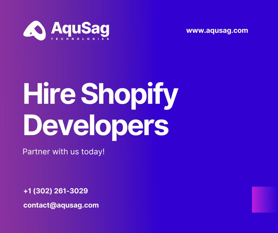 aqusag's tweet image. Looking to hire Shopify developers. Aqusag offers an expert e-commerce development team ready to create custom Shopify stores and apps. Find skilled Shopify coders for your online store projects. bit.ly/3u9UX7P
#ShopifyDevelopers #EcommerceExperts #OnlineStoreProjects