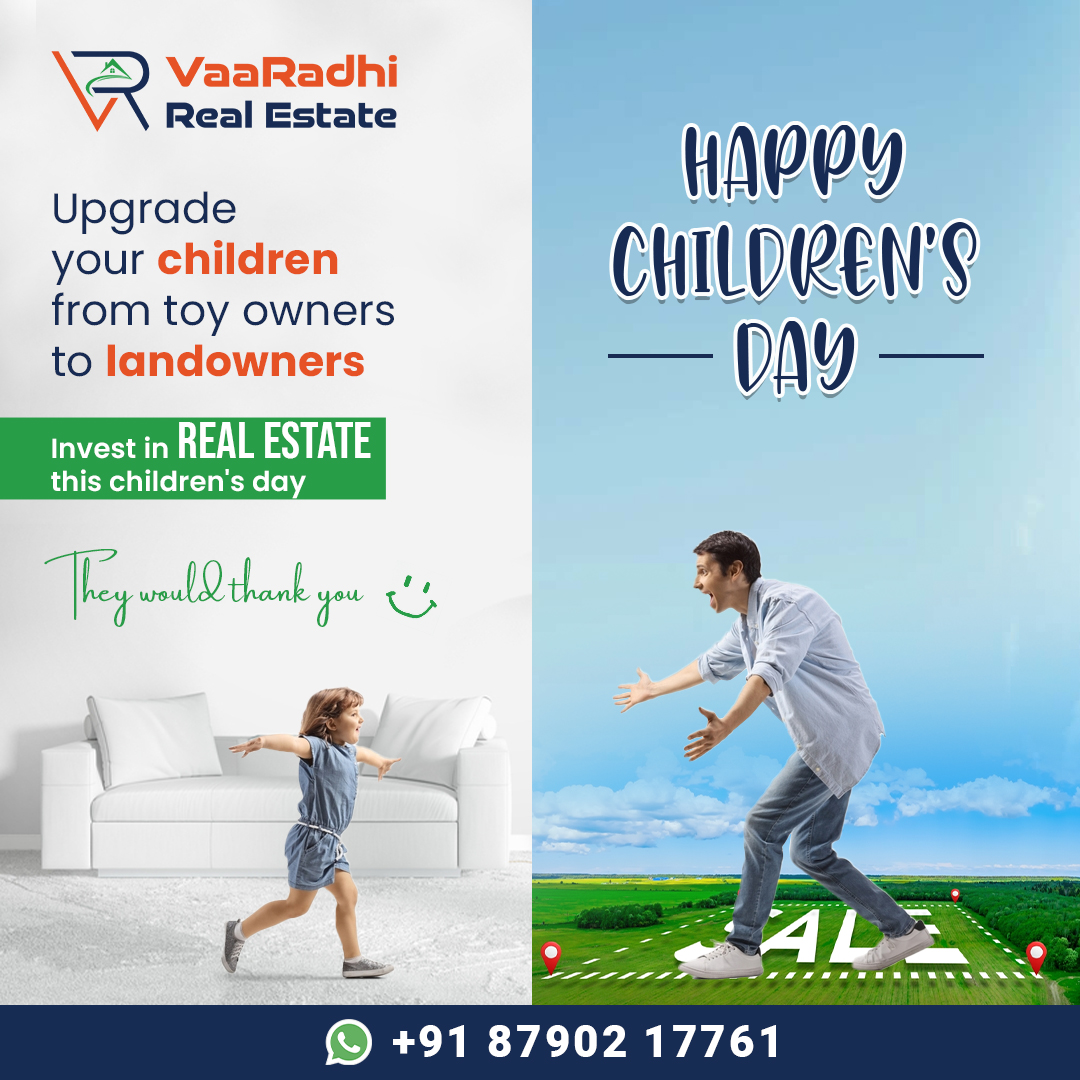 VaaRadhi_RE's tweet photo. May children have the chance to dream big and build a better future for themselves and the world.

#vaaradhirealestates #HappyChildrensDay #ChildrensDay  #BirthAnniversary #PrimeMinister #JawaharLalNehru #Children #Childhood #Fun #Love #Kids https://t.co/dWcs5YfeKZ