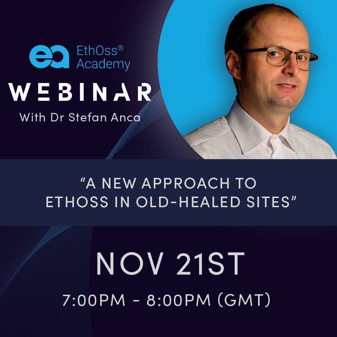 Register today to find out how Dr Anca enhanced the healing process in implant cases with old, dense bone - hubs.la/Q026H-B_0

#dentalimplantwebinar #dentalbonegraft #dentalboneregeneration #dentalimplanteducation #ethossbonegraft #growstronger