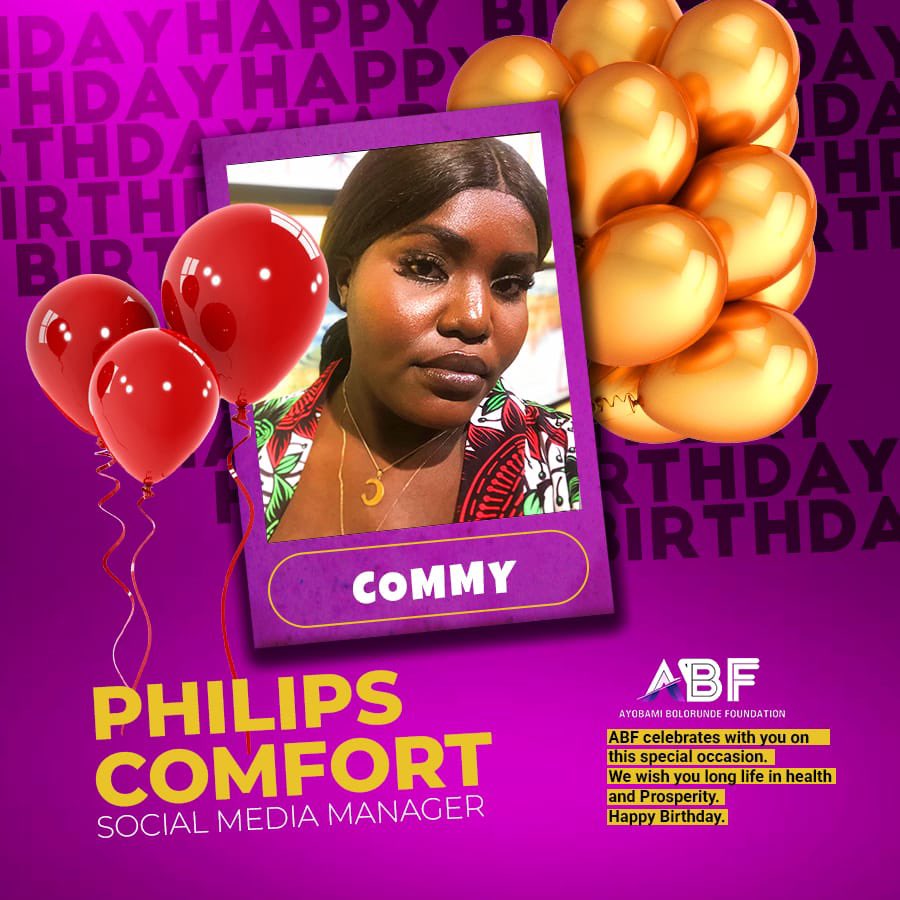 ABFNG_'s tweet photo. Today, we raise our voices to celebrate the incredible @simply_commy on her birthday! 🎉 Your passion and determination have touched countless lives, and we’re grateful to have you as part of Ayobami Bolorunde Foundation.Have an extraordinary day!
#abf #november14 https://t.co/g3p9YrXAmx