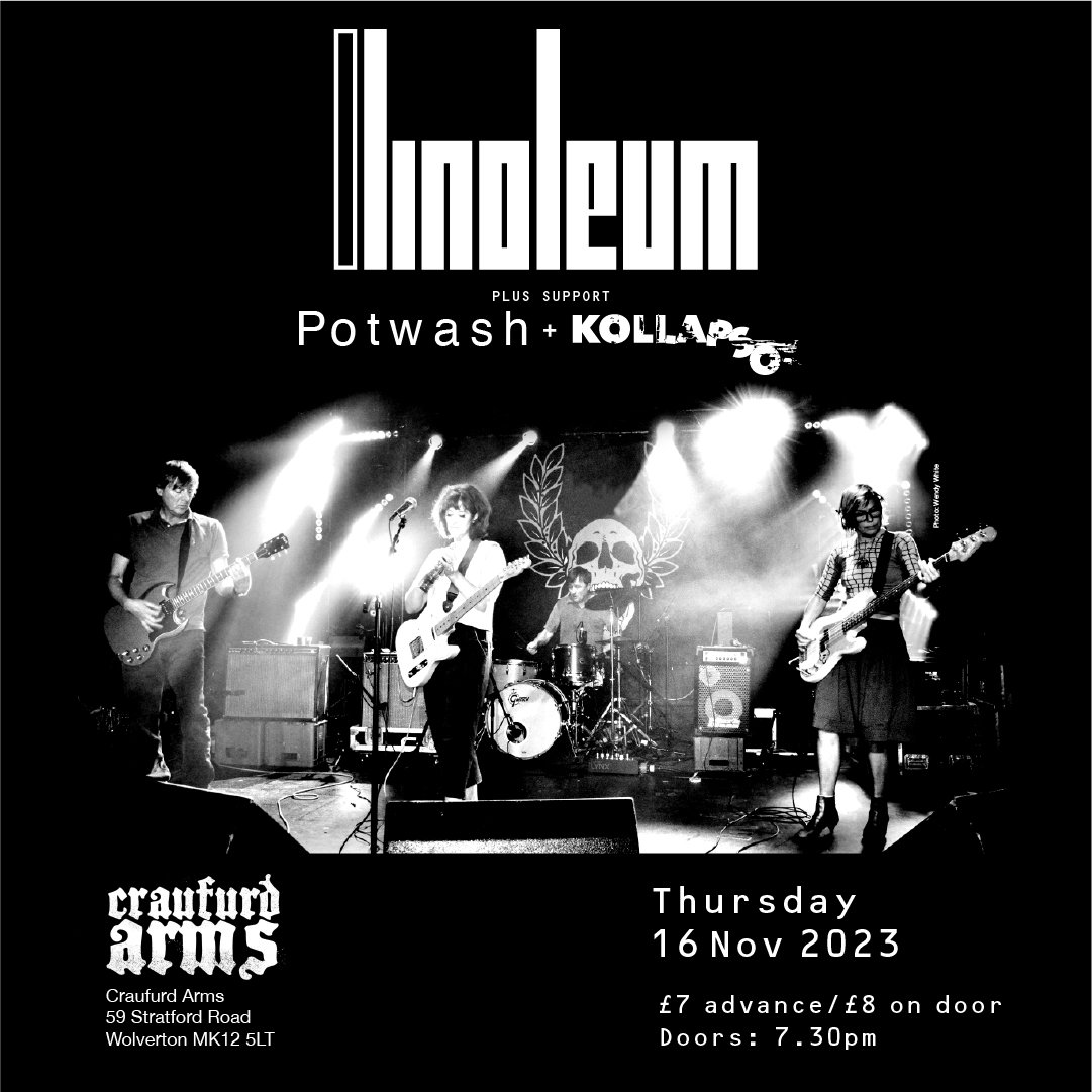 #coolgig this Thursday live <a href="/craufurdarmsmk/">The Craufurd Arms</a> with #90sMusic #indie #britpop #indierock band <a href="/Linoleumband/">Linoleum</a> with support from #potwash &amp; #kollapso

Tix: thecraufurdarms.com 
7.30pm doors 

<a href="/_FiercePanda/">Fierce Panda Records</a>
