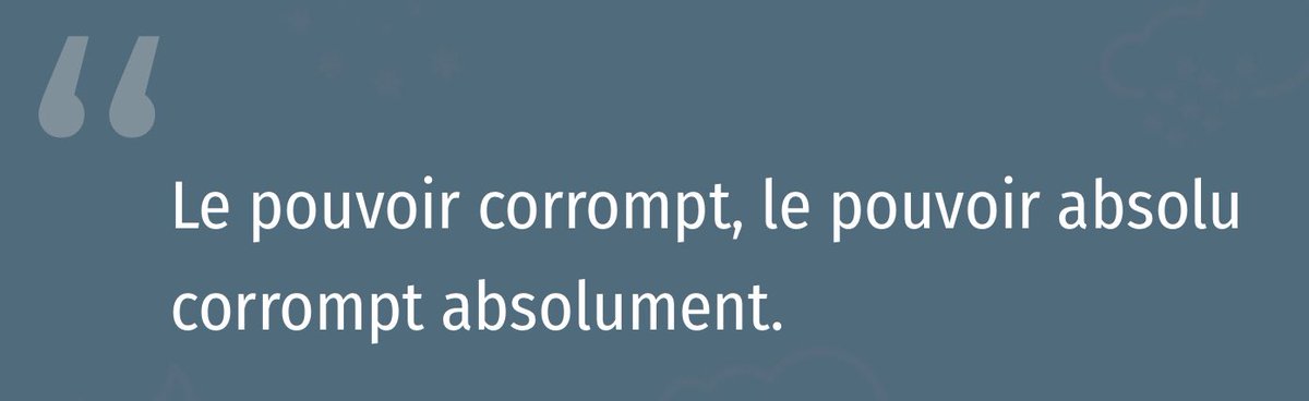 CaptainScarl3t's tweet image. ...tsé, quand l&apos;Impératrice Verte-et-Inclusive s&apos;est présenté la première fois, j&apos;avais le sentiment qu&apos;elle sous-entendait être moins corrompue que #DenisCoderre et que les femmes ne font ce genre de politique

...au tournant du 20e siècle, Lord Acton a dit : ⬇️

CQFD