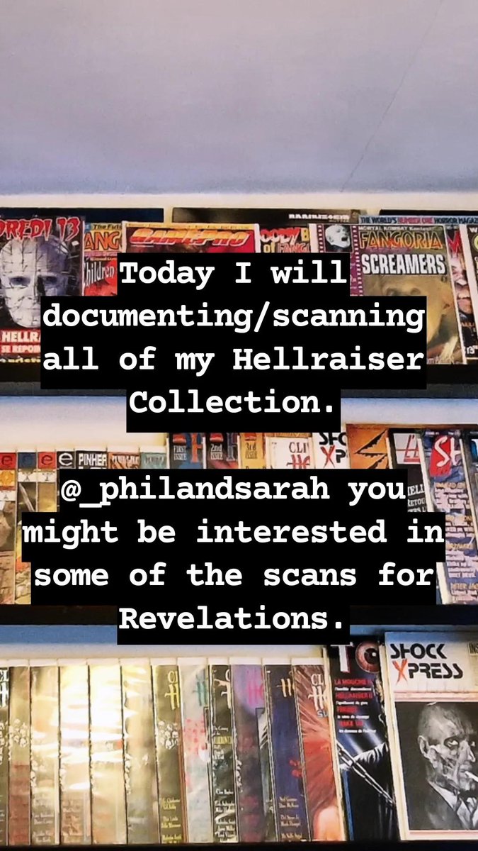 Akroview's tweet photo. @philandsarah I would love to contribute something to @RealCliveBarker's website.

Please get in touch if this is a possibility. I've spent the last few months sourcing and archiving media using your website as a guide! https://t.co/VRRkaHubCR
