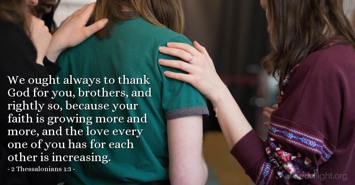 VerseOfTheDay's tweet photo. Today's Verse - 2 Thessalonians 1:3 https://t.co/wI260kB7TR https://t.co/qe3LO8Tjau