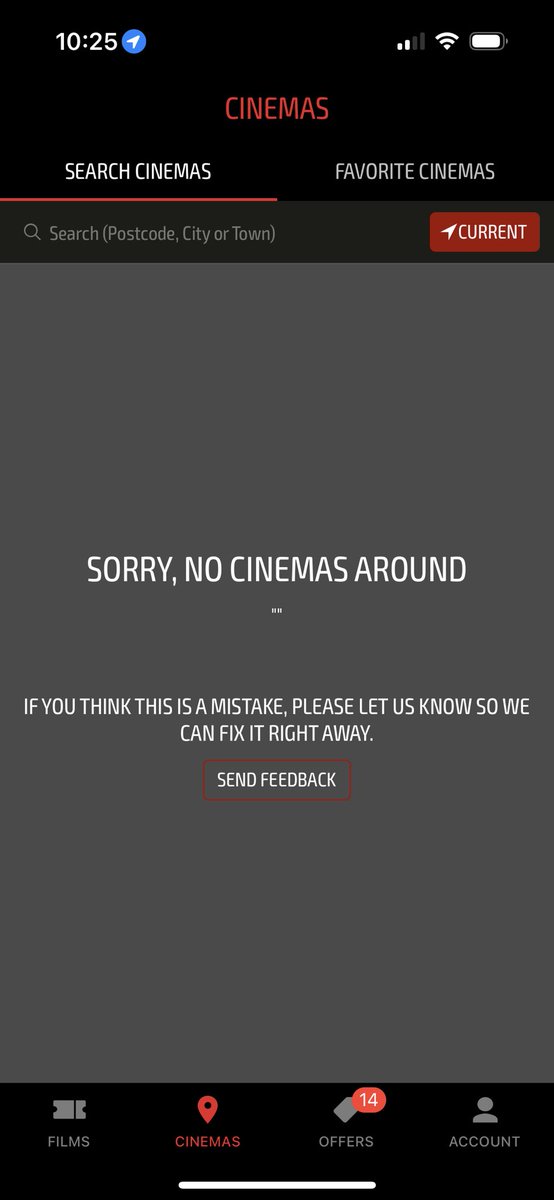 SobhanSays's tweet photo. @cineworld hi there I seem to be having an issue loading up any cinema’s in the app has this been an issue that is known? I have tried logging out etc. I have been successfully logging in through a web browser…. https://t.co/Ec9ts7ghTg
