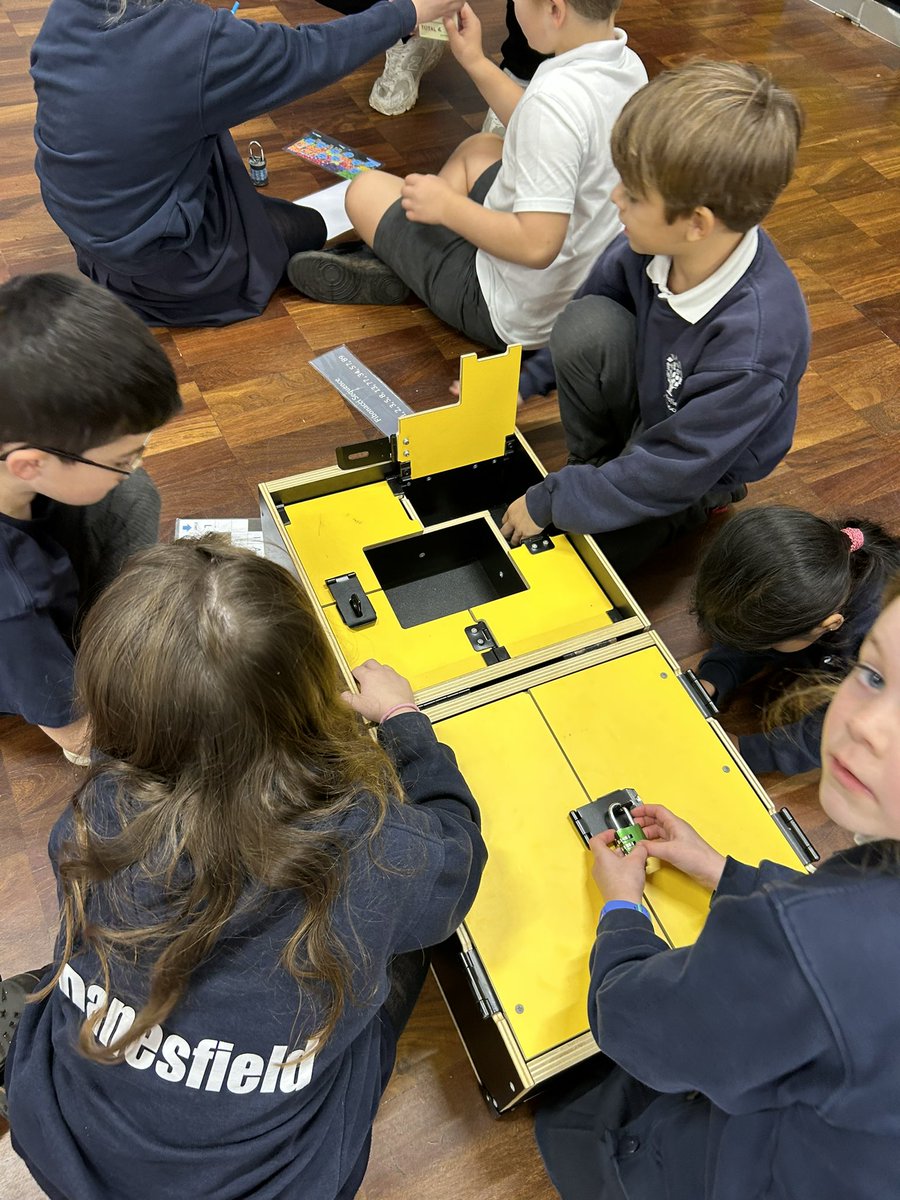 Year 3 are working so well together in teams to solve their Maths week puzzle challenges!