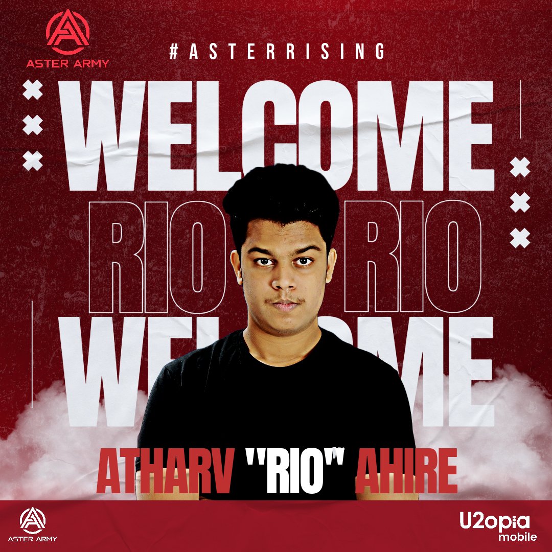 Welcome to the frontline, Atharv "Rio" Ahire! Embrace the chaos, lead with precision. Aster Army is thrilled to have you as our In-Game Leader in the Valorant roster. Let the tactical brilliance unfold! #AsterArmy #AsterRising